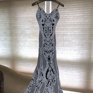 Jovani black and white dress!